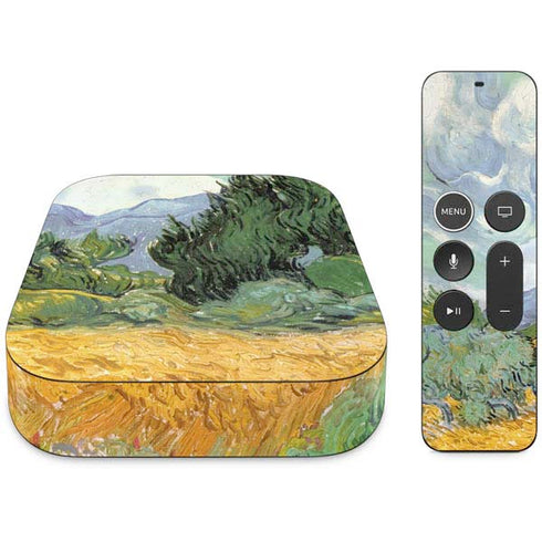 Vincent Van Gogh Wheatfield with Cypresses Apple TV Skin